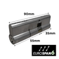 'EUROSPAN-6&trade; Double Euro Fixed Offset' 6-Pin LOCK CYLINDER - (Art. 496-1-O Series)