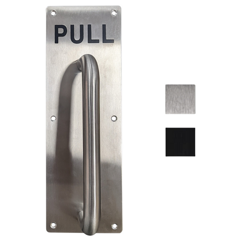 PULL PLATE with HANDLE - Text (Art. PPP Series)
