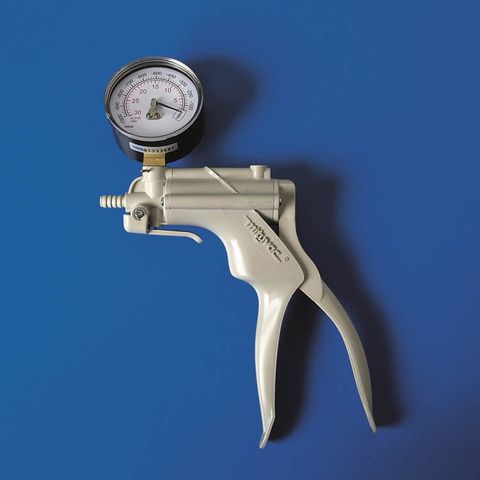 HAND OPERATED VACUUM PUMP - WITH GAUGE (HIGH IMPACT PS)