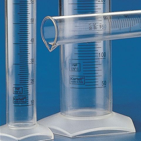 MEASURING CYLINDER - TALL FORM - CLASS B - BLUE GRAD. (TPX)