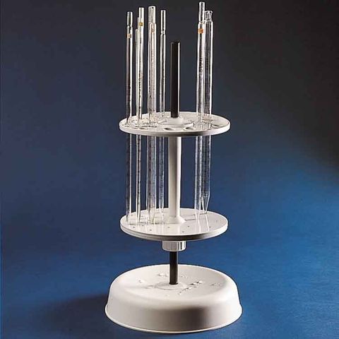 REVOLVING PIPETTE RACK - CIRCULAR BASE (PVC)