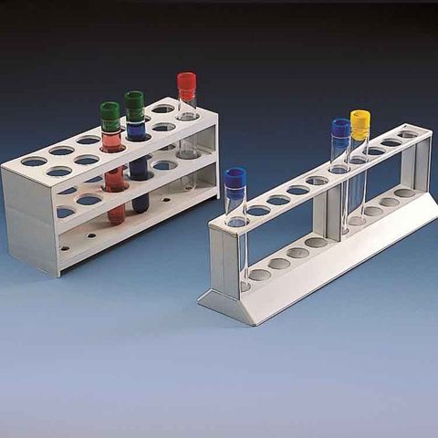 TEST TUBE RACK (2-TIER) 18mm Holes / 10 Place (PP)