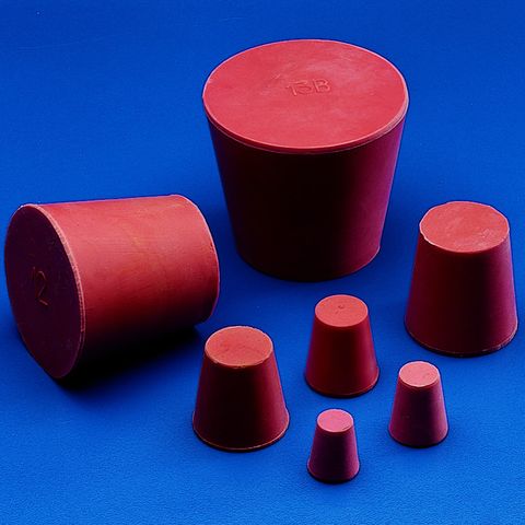 STOPPER - CONICAL (RED RUBBER)