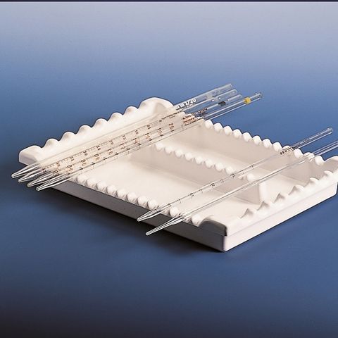 TRAY - PIPETTE - 2-COMPARTMENTS (PVC)