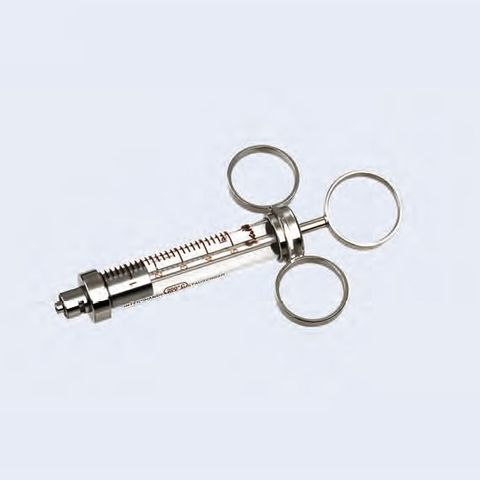 ORIG. REC. SYRINGE (3-RINGS) - LUER NOZZLE (CENTRE)