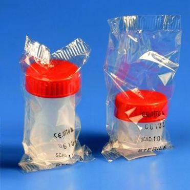 SCREW CAP CONTAINER - STERILE  - PKT of 400 (PP)