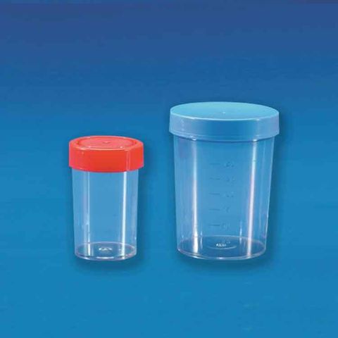 URINE/BIO.SAMPLE CONTAINERS  - PKT of ### (PS / PE & PP CAP)