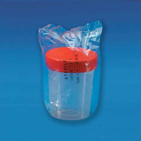 URINE CUPS WITH SCREW CAP - STERILE (PP)