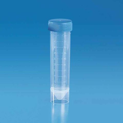 TEST TUBE - CONICAL (FLAT BOT.) - GRAD. - BULK STERILE  - PKT of 100 (PP)