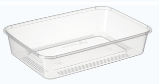 Container Rect 650ml SLV 10*