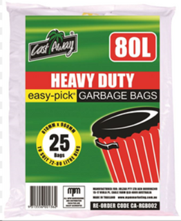 Garbage Bag Black 80LT 25*10