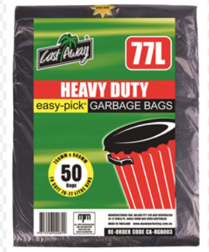 Garbage Bag Black 77Lt 50slv*5