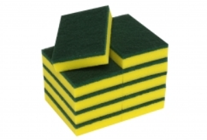 Scourer Grn/Yell-Sponge 10pack