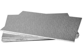 SILVER RECT BOARD 150x390