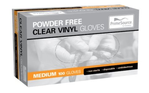 GLOVE PF VINYL CLR-MED 100*10