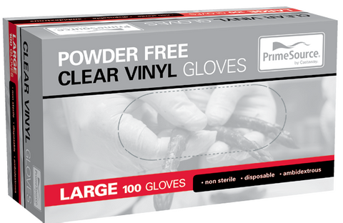 GLOVE PF VINYL CLR-LGE 100*10