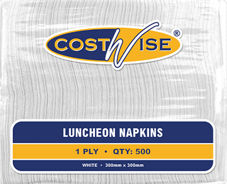 NAPKIN LUN 1PLY WH CTN 3000