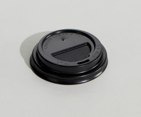 Coffee Lid 4oz TRV BLK*10