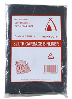 GARBAGE BAG 82LT 25SLV*10