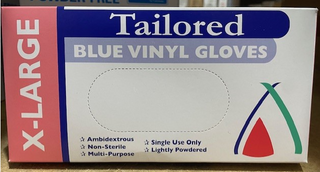 Glove Vinyl BLUE XL 100*10