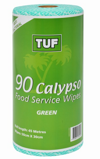 WIPES GREEN-90 ROLL-CALYPSO*6