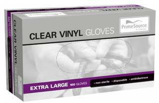 GLOVE VINYL CLR-XL 100*10