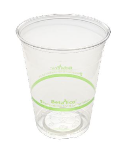 CUP PET 16oz Green Stripe*20