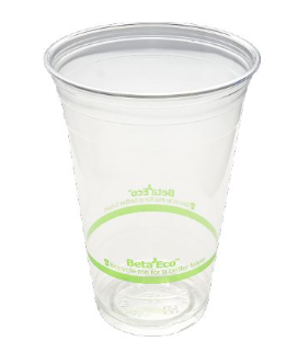 CUP PET 20oz Green Stripe*20