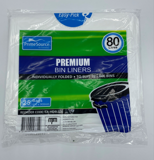 Garbage Bag HDPE Nat 80LTR*10