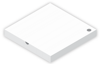 PIZZA BOX WHITE 6.5"
