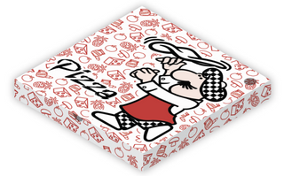 PIZZA BOX SPINNER 9"