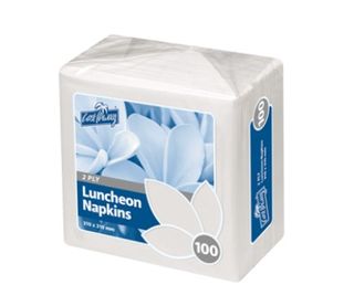 NAPKIN LUN 2PLY WH QTR*20