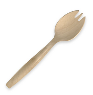 CUTLERY SPORK WOOD 100*10