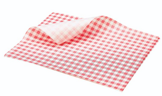 PAPER GP RED GINGHAM 200