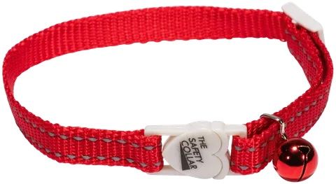 Nylon Cat Collar Reflective Thread Red