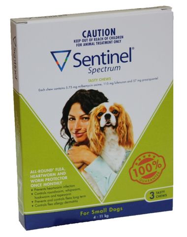 *Sentinel Chew 4-11kg 3pk GREEN