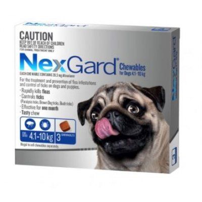 *NEXGARD Chews 4-10kg (3pk) Blue