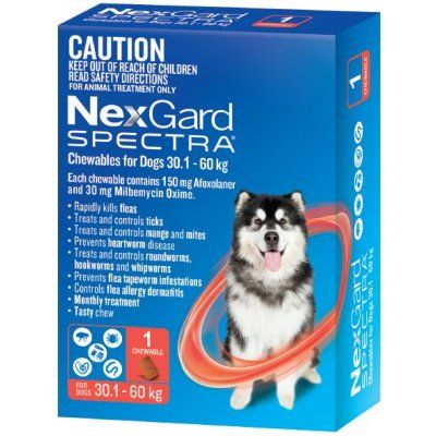 *NEXGARD Spectra 30-60kg (1pk) Red