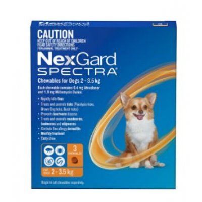 *NEXGARD Spectra 2-3.5kg (3pk) Orange