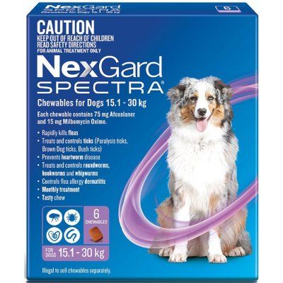 *NEXGARD Spectra 15-30kg (6pk) Purple