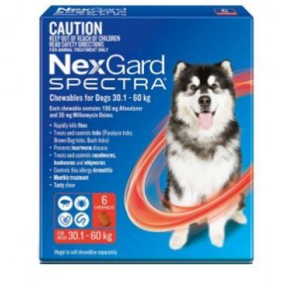 *NEXGARD Spectra 30-60kg (6pk) Red