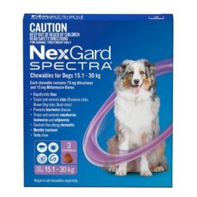 *NEXGARD Spectra 15-30kg (3pk) Purple