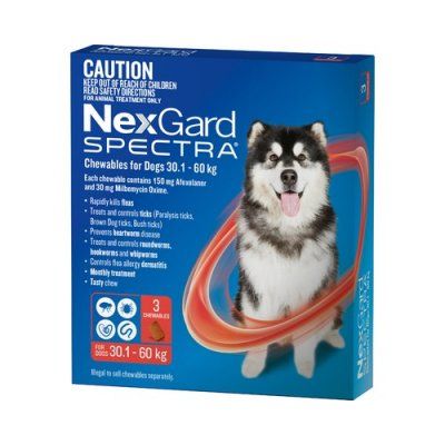 *NEXGARD Spectra 30-60kg (3pk) Red
