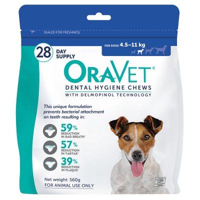 Oravet Dental Chews Small 28pk Blue