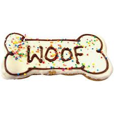 H&T Large Woof Bone Cookie 14cm