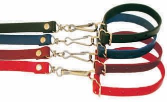 *Leather Collar & Lead Set Puppy Black