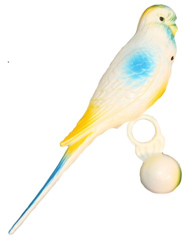 Plastic Life Size Parakeet Toy
