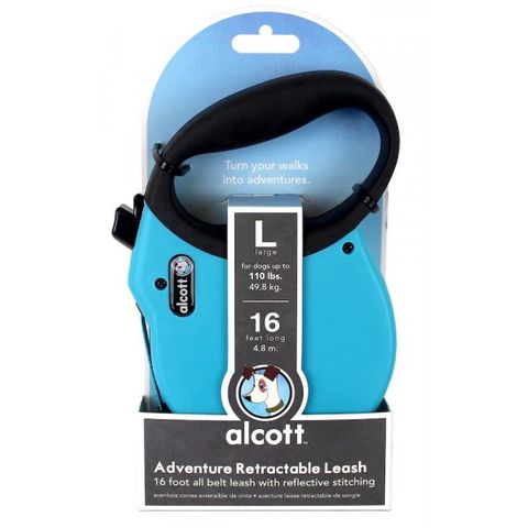 Alcott Retractable Lead Blue Lge 4.8mtr
