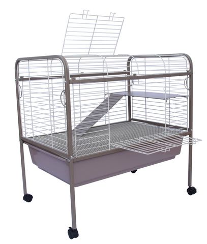 Wire/Plastic Rabbit&GPig Cage 87x61x84cm