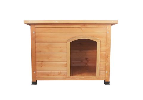 Large Wooden Kennel Flat Roof